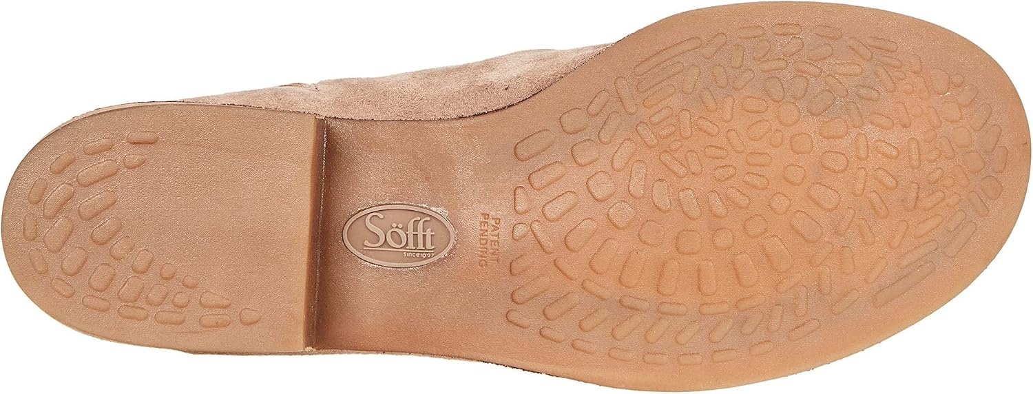Söfft Women’s Netta Ruched Slide Sandals (Stone Suede, 6.5)