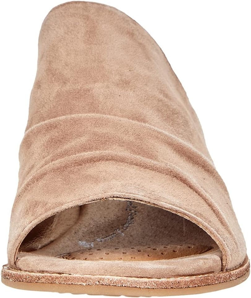 Söfft Women’s Netta Ruched Slide Sandals (Stone Suede, 6.5)