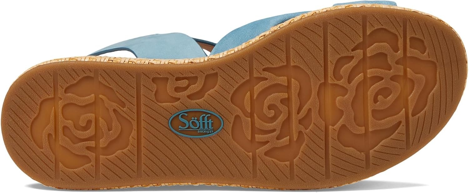 Söfft Farah Wedge Sandals(Marine Teal)