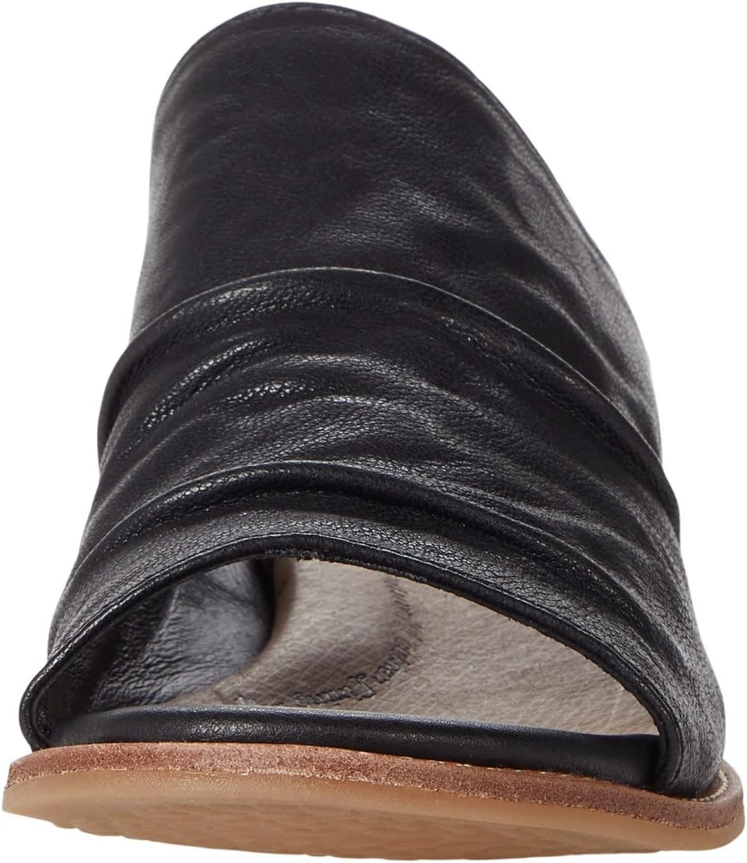 Söfft Women’s Netta Ruched Slide Sandals (Black, 6.5)