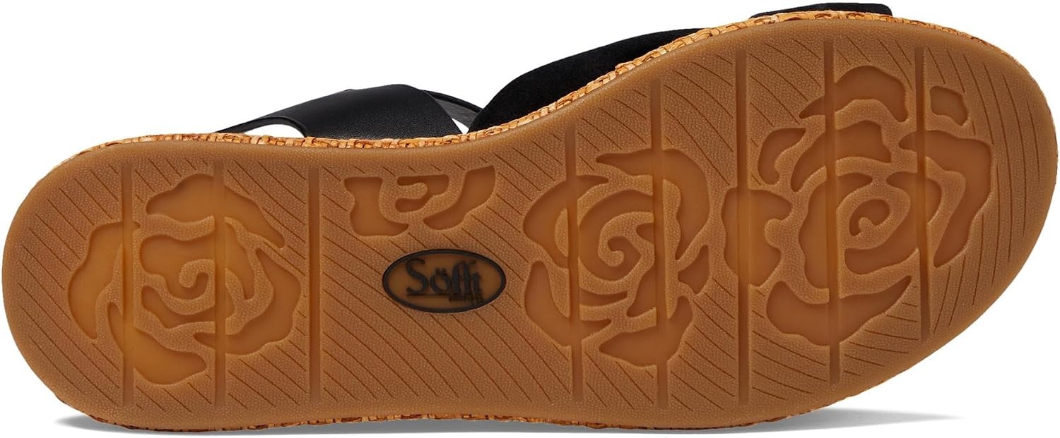 Söfft Farah Wedge Sandals(Black)