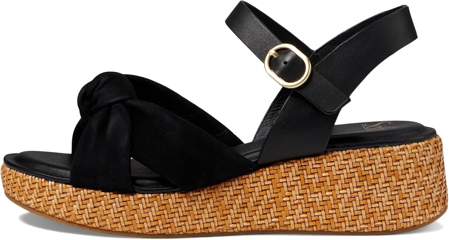 Söfft Farah Wedge Sandals(Black)