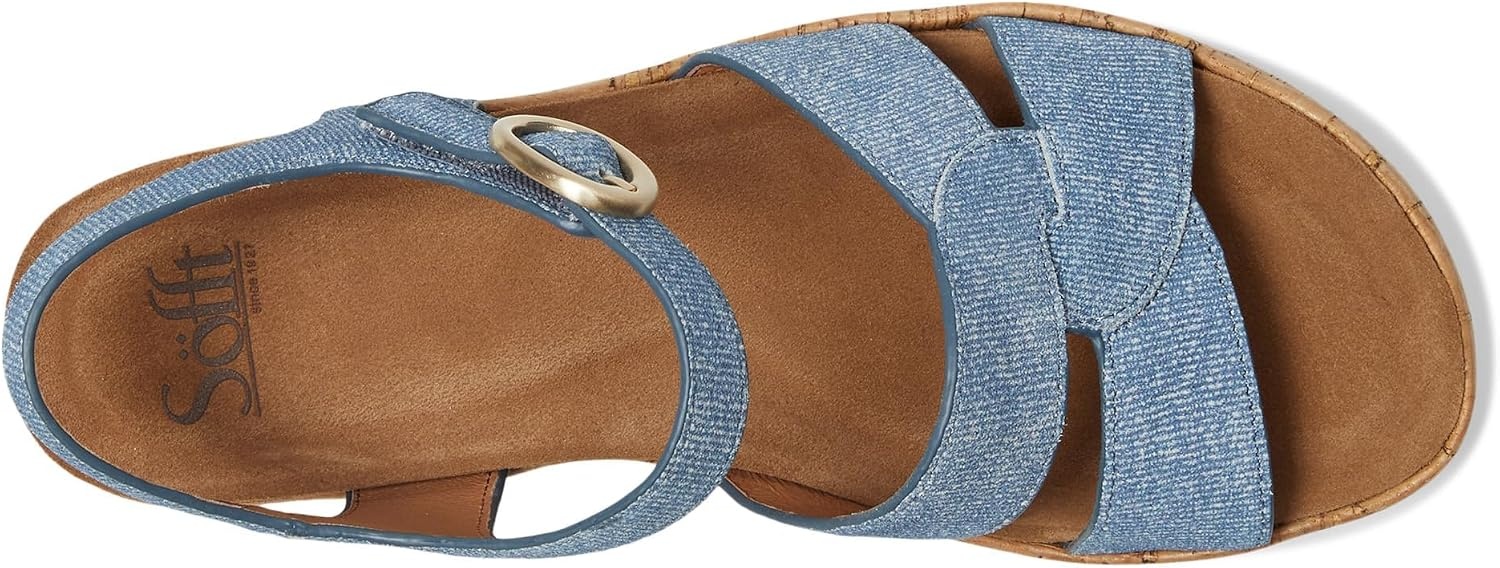 Sofft Women’s Capri Wedge Sandals(Denim Blue)