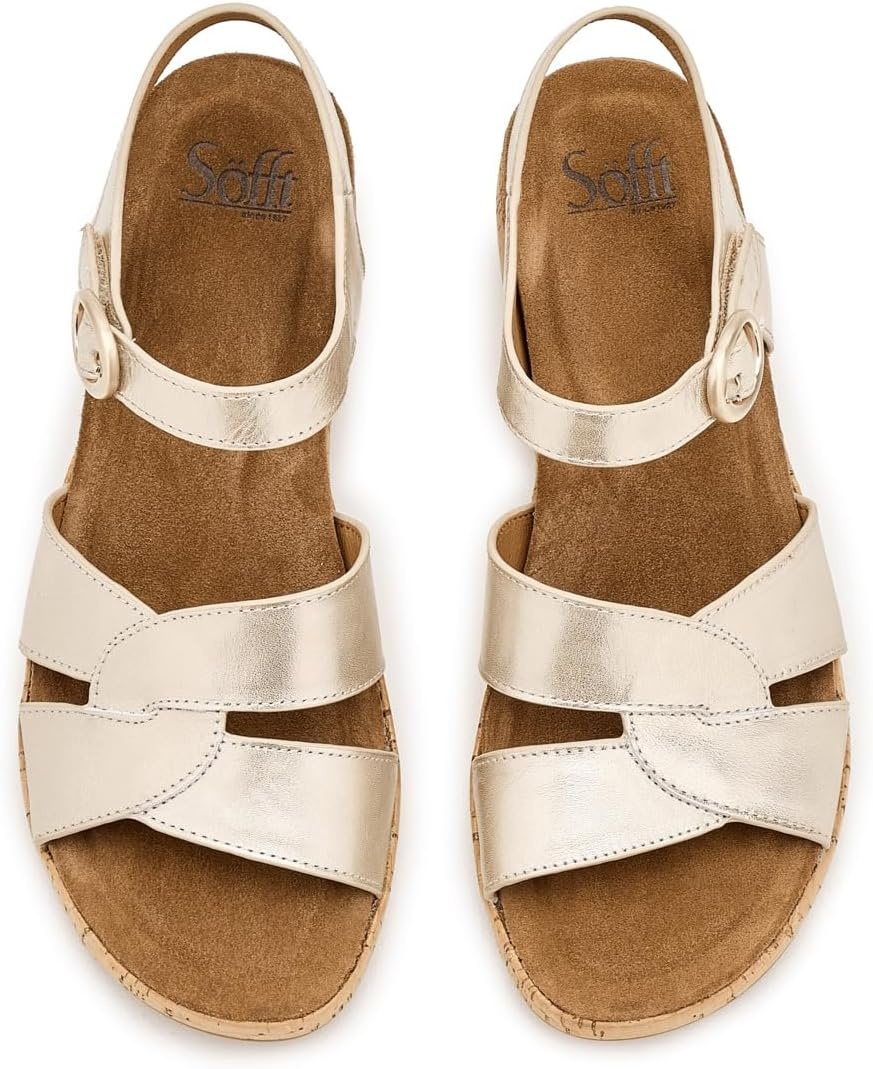 Sofft Women’s Capri Wedge Sandals(Platino)