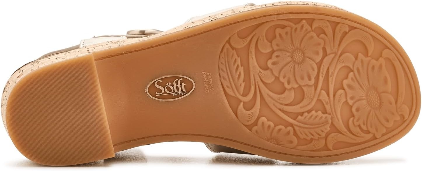 Sofft Women’s Capri Wedge Sandals(Platino)