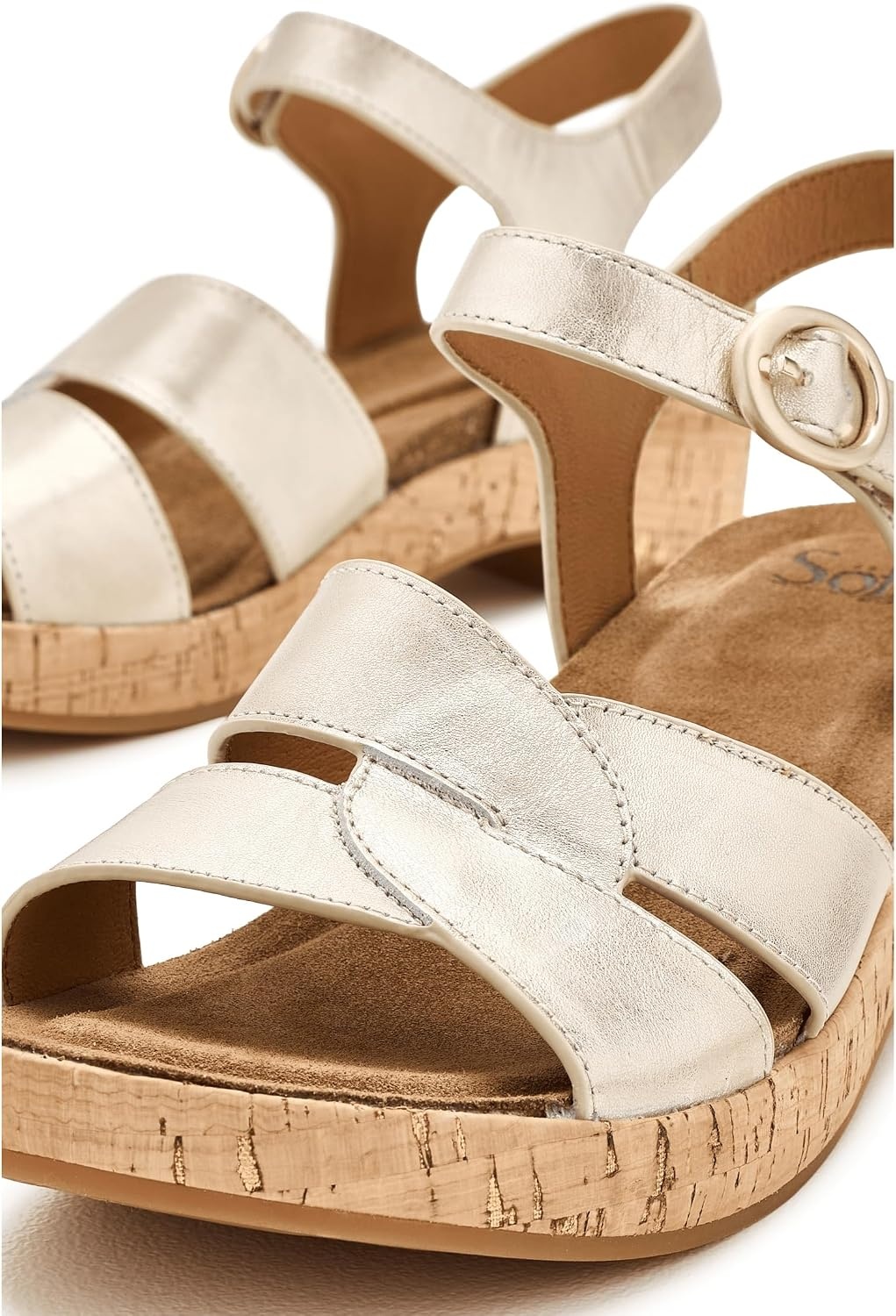 Sofft Women’s Capri Wedge Sandals(Platino)