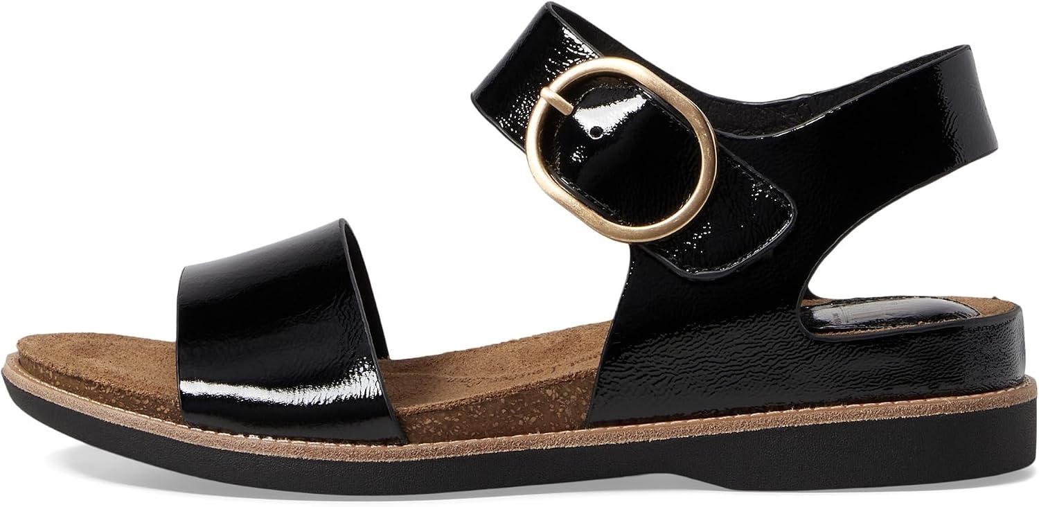 Sofft womens BaliSandal(Black Patent)