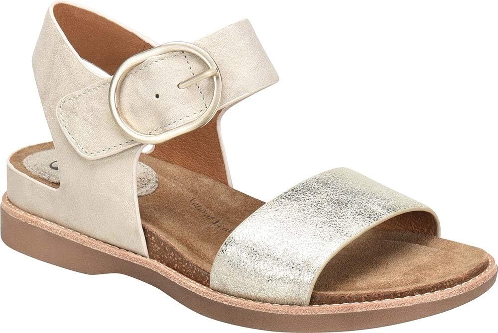 Sofft womens BaliSandal(Light Grey/Platino Euforia/Nuvola Metallic)