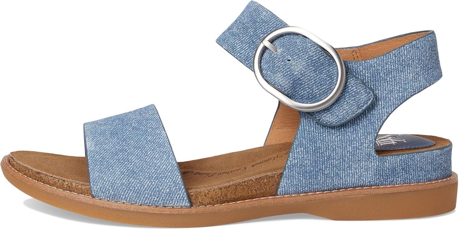 Sofft womens BaliSandal(Denim Blue Suede)