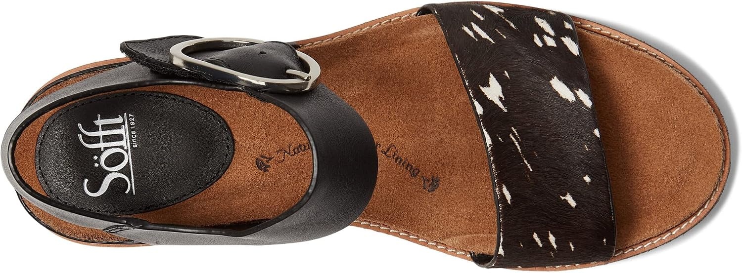 Sofft womens BaliSandal(Black/Black/White)