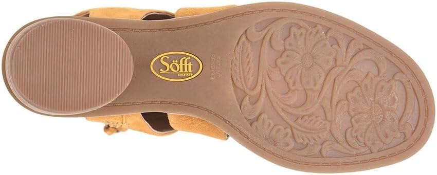 Sofft Women’s Camille Heeled Sandal, Block Heel, Casual Mimosa 7 M US