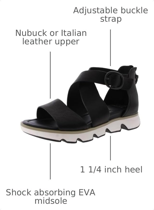 Sofft Women’s Mackenna | Casual Sandals(Black)