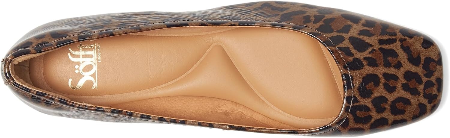 Söfft Womens Poppy | Casual Shoes(Taupe Leopard Patent)