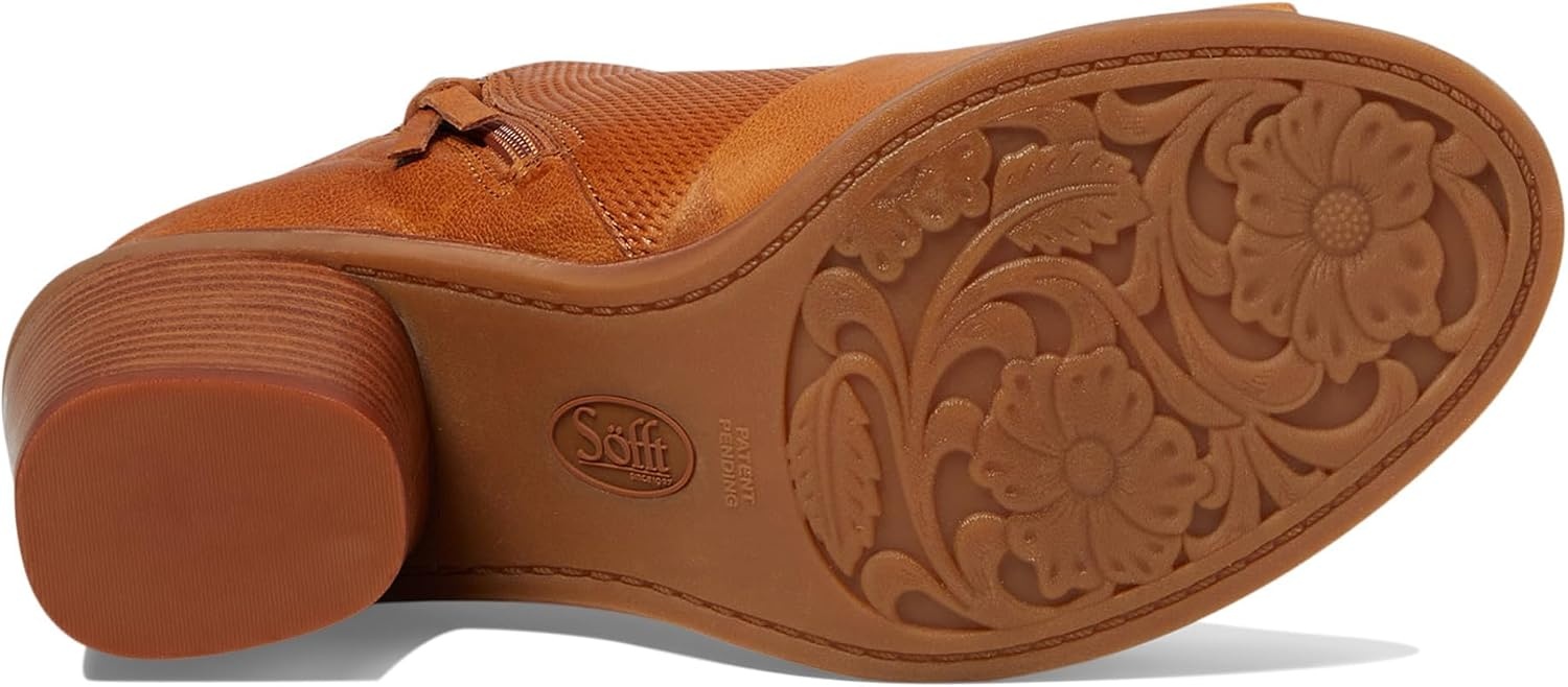 Sofft Molly Open Toe Dress Shootie Luggage