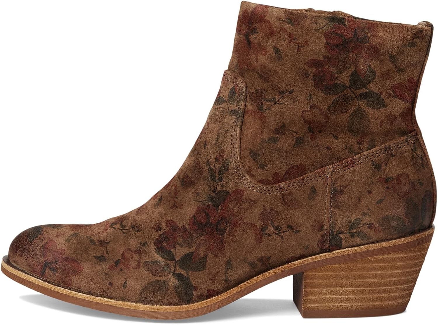 Söfft April(Brown Floral Suede)