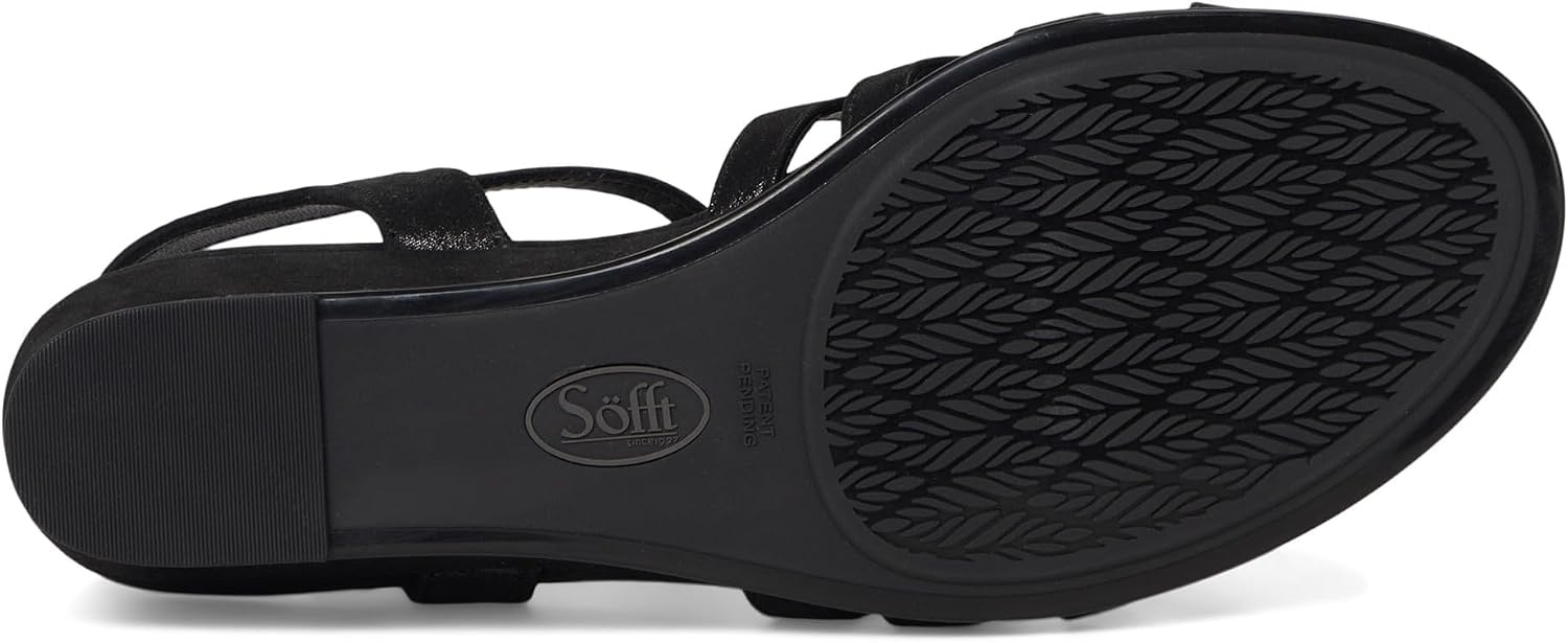 Söfft Scarlet Slingback Sandals(Black Metallic)