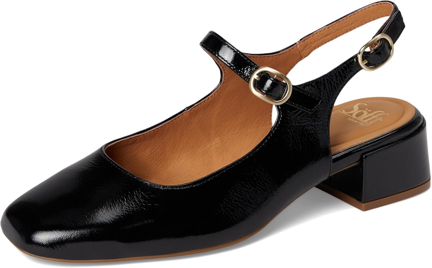 Sofft Women’s Leyla Black Patent 7.5 Medium