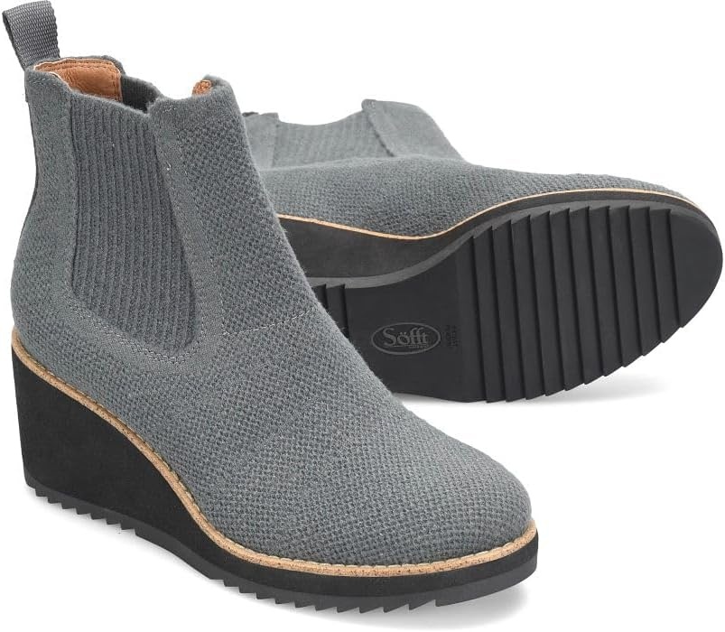 Söfft Eiley Wedge Ankle Boots(Grey)