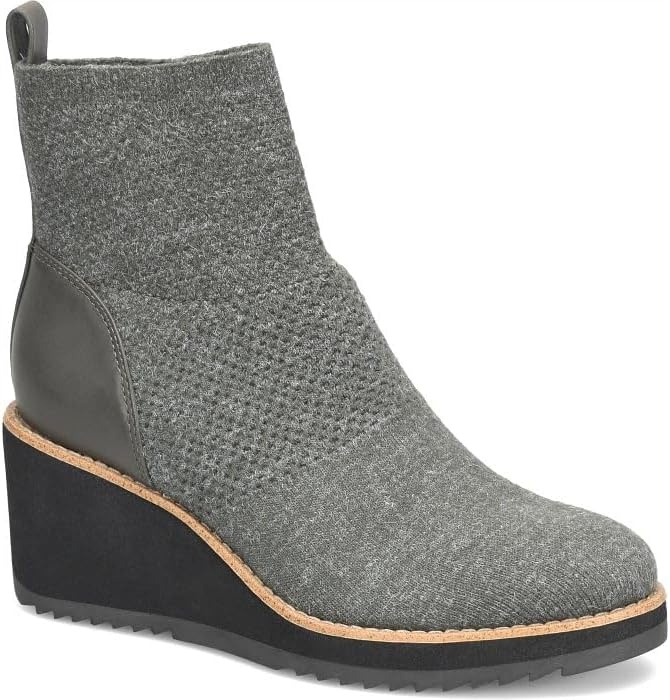 Söfft Elaina Wedge Ankle Boots(Dark Grey)