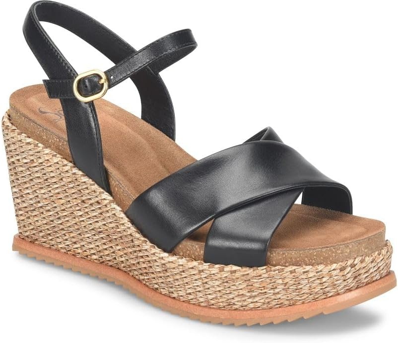 Söfft Diana Wedge Sandals(Black)