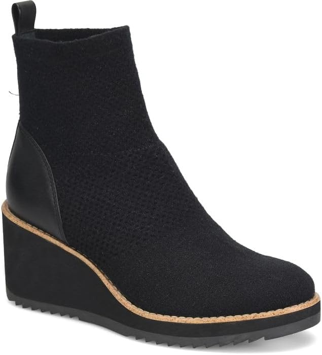 Söfft Elaina Wedge Ankle Boots(Black)