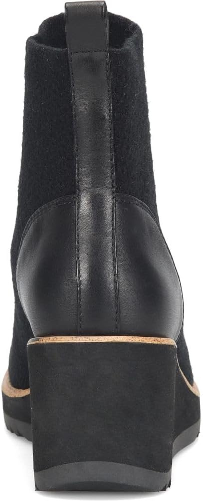 Söfft Elaina Wedge Ankle Boots(Black)