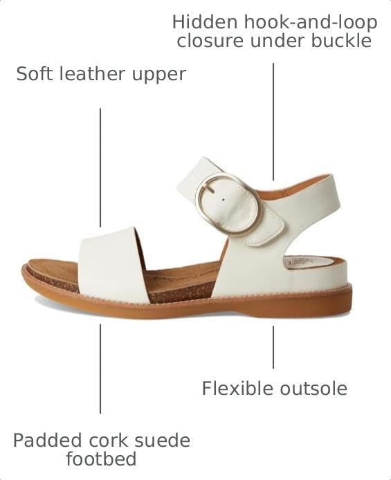 Sofft womens BaliSandal | Casual Sandals(True White)
