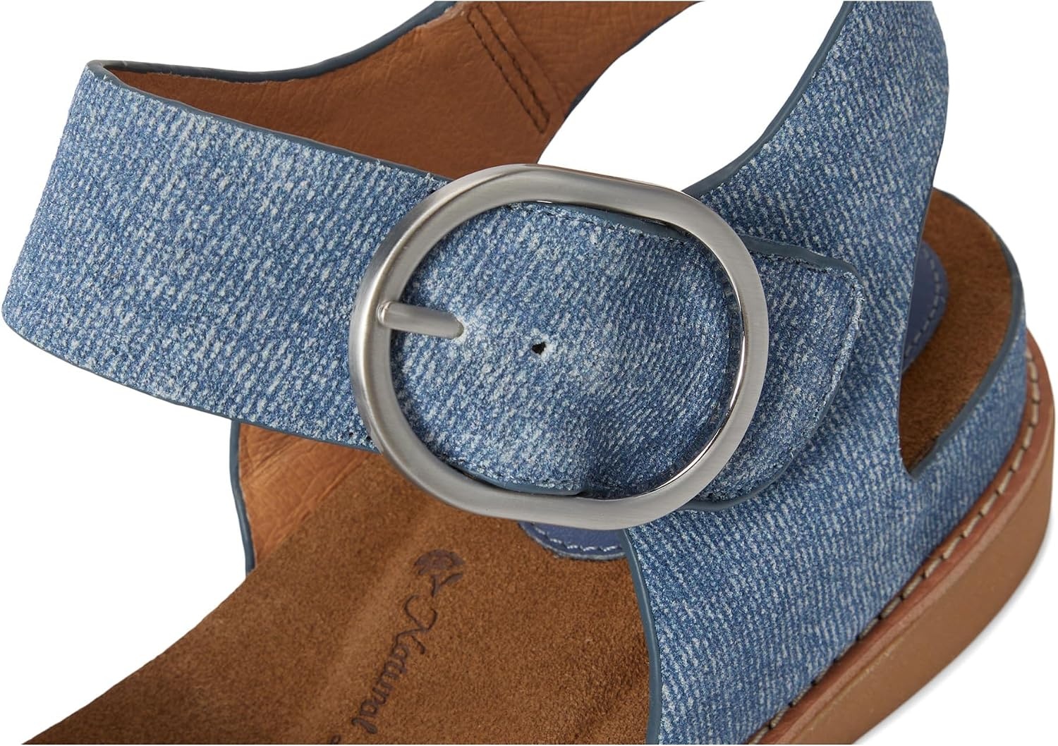 Sofft womens BaliSandal | Casual Sandals(Denim Blue Suede)