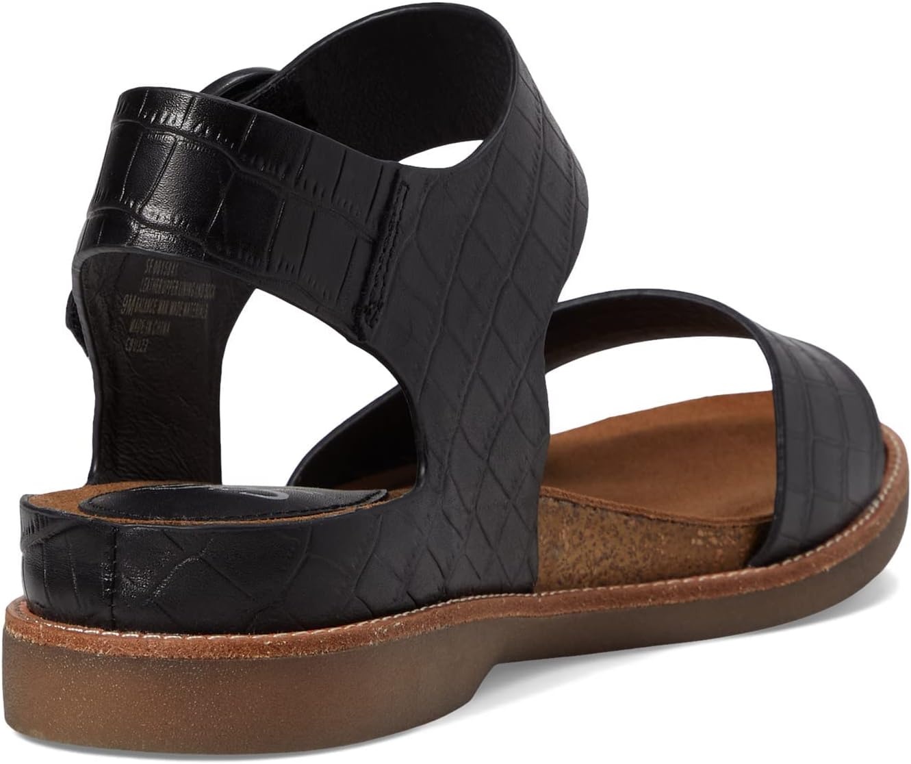 Sofft womens BaliSandal | Casual Sandals(Black Croco)