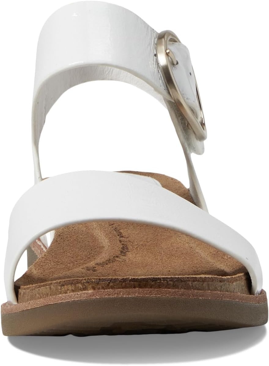 Sofft womens BaliSandal | Casual Sandals(White Crinkle Patent)