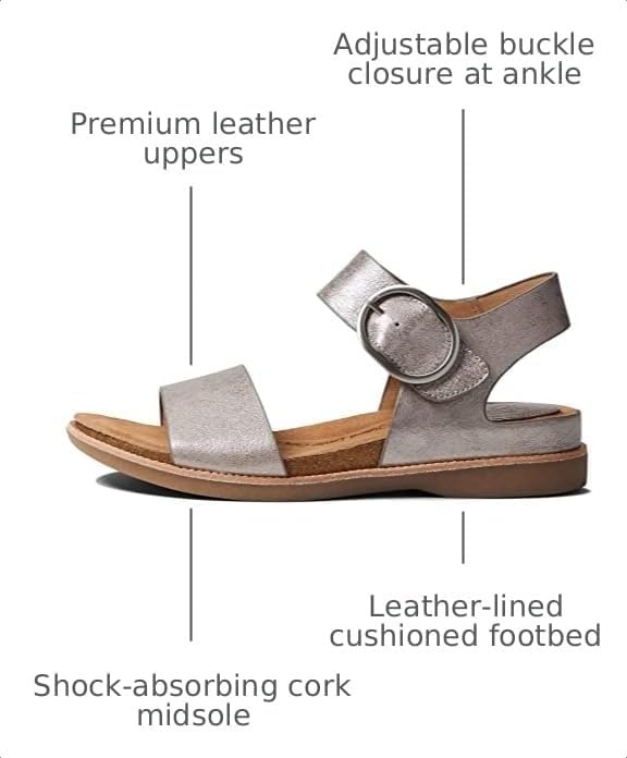 Sofft womens BaliSandal | Casual Sandals(Anthracite)