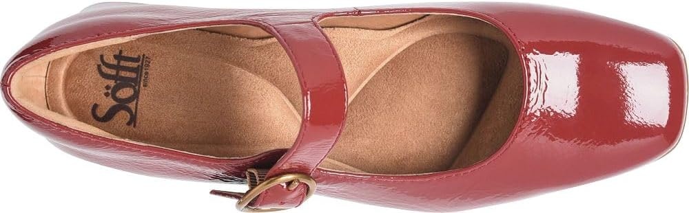 Sofft Women’s Laura Heeled Mary Jane – Patent(Red Patent)