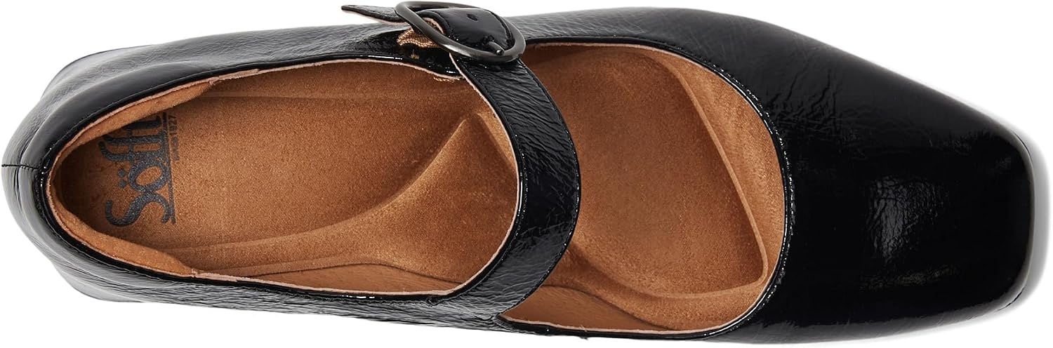 Sofft Women’s Laura Heeled Mary Jane – Patent(Black)